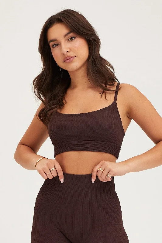 Brown Bralette Seamless