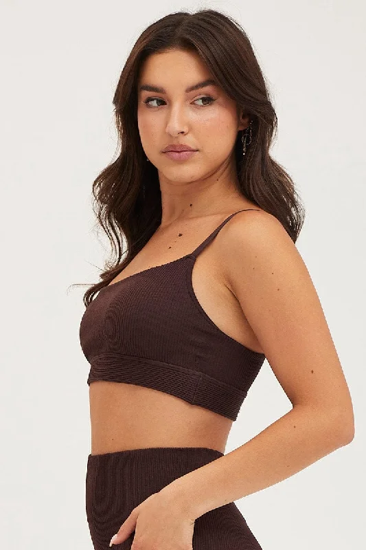 Brown Bralette Seamless