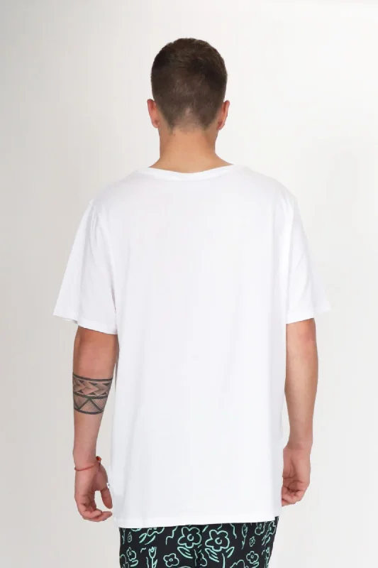 Federation Mens Staple Tee Big F White