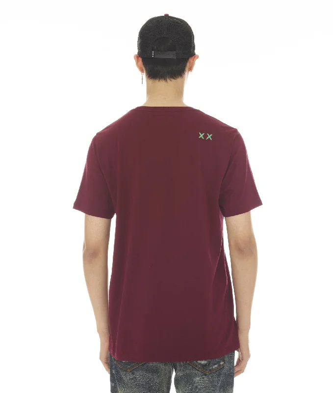 SHORT SLEEVE CREW NECK TEE ""BLENDER"" IN BEET RED