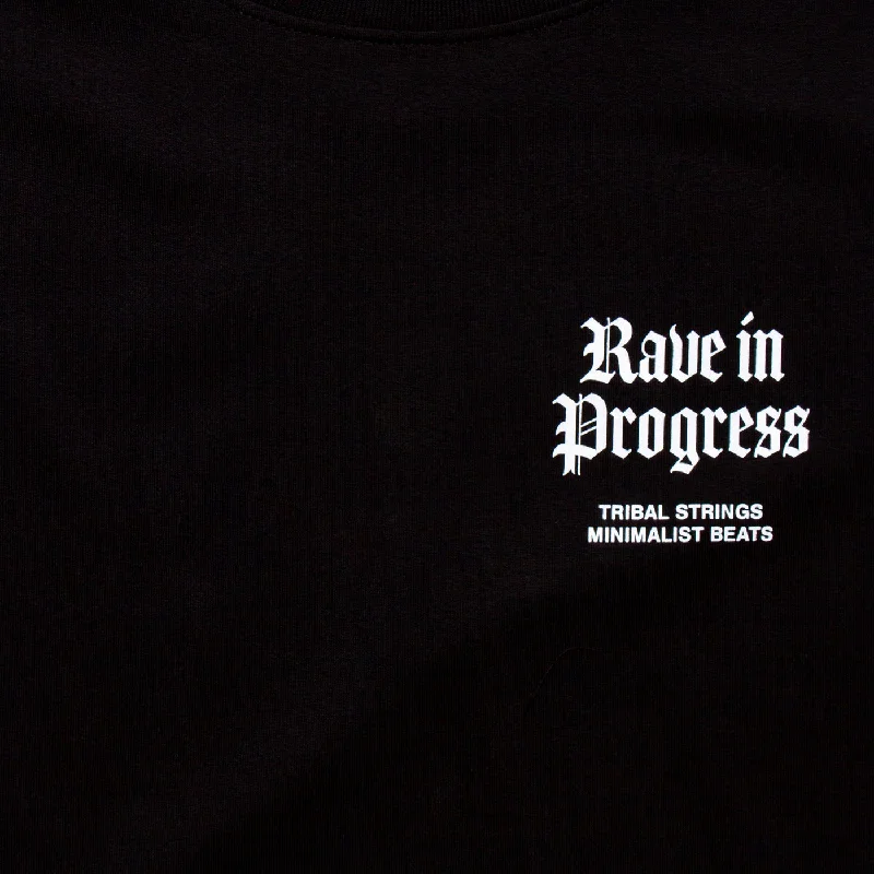 Gothic Rave in Progress Back Print - Tshirt - Black