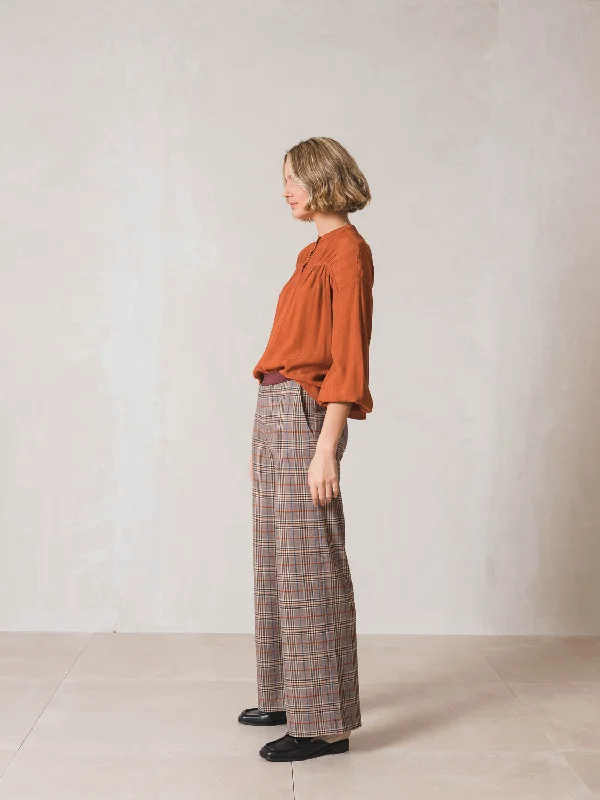 Indi & Cold Gathered Yoke Blouse