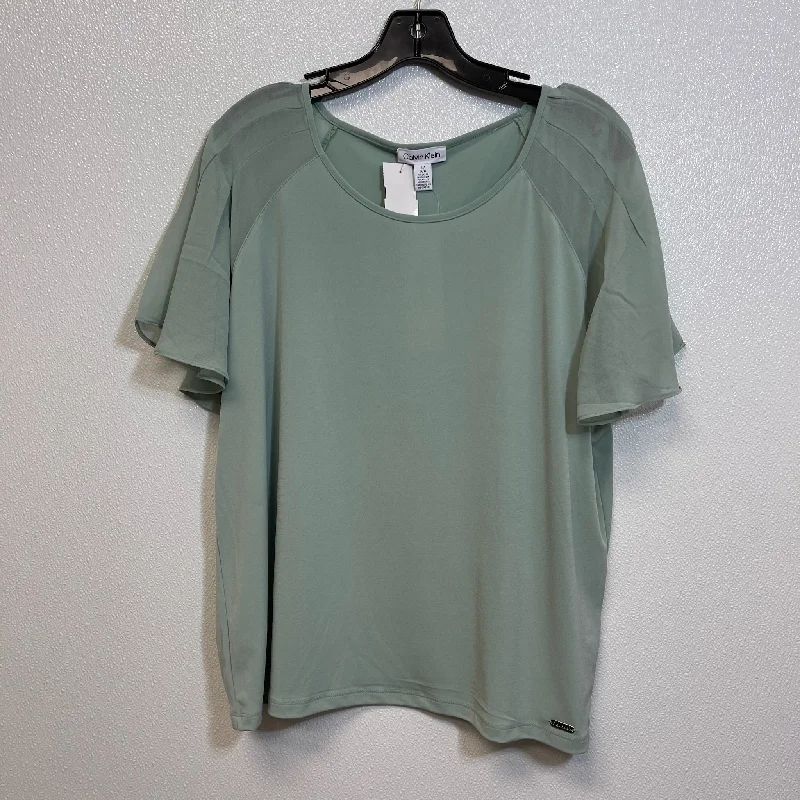 Mint Top Short Sleeve Calvin Klein, Size L