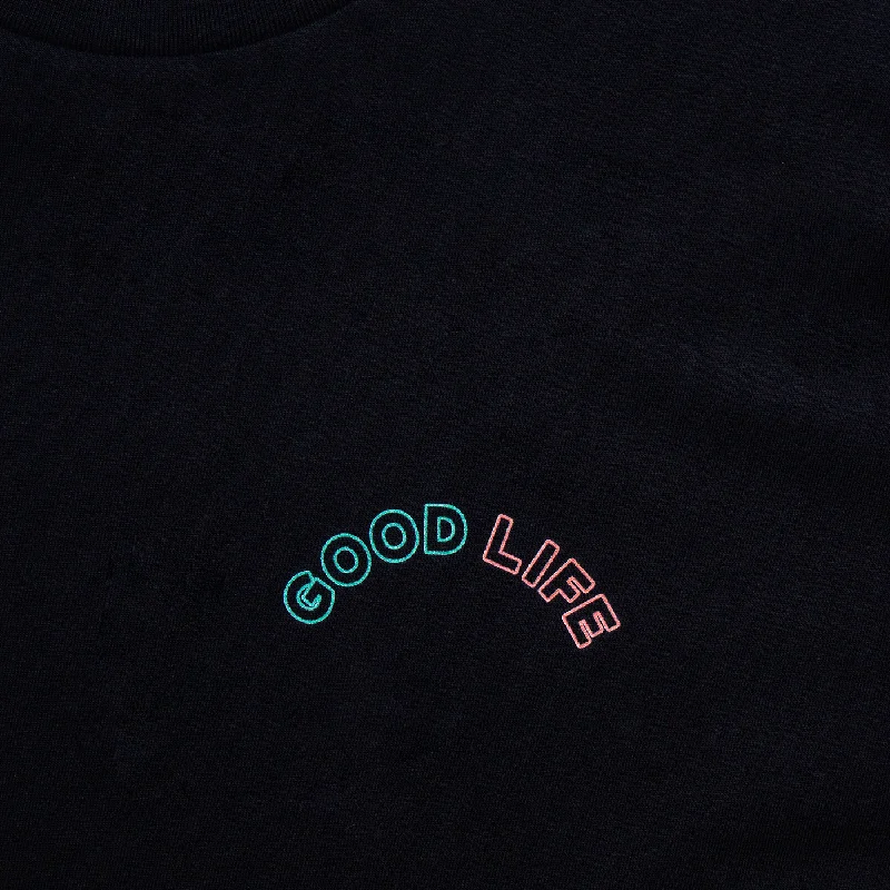 Neon Good Life Back Print - Tshirt - Black