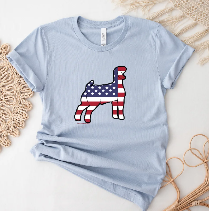 Patriotic Goat T-Shirt (XS-4XL) - Multiple Colors!