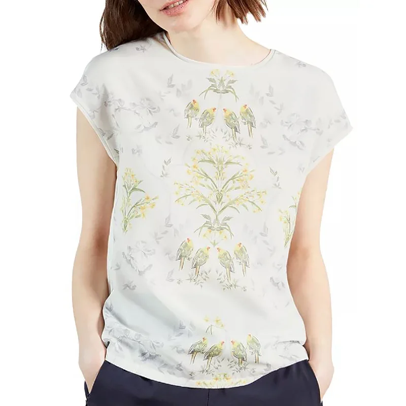 Ted Baker Women's Papyrus Printed Tee White Yellow Floral