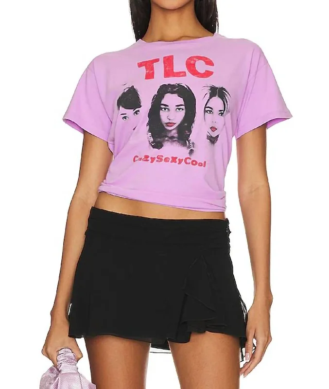 Tlc Crazy Sexy Cool Solo Tee In Violet Rose