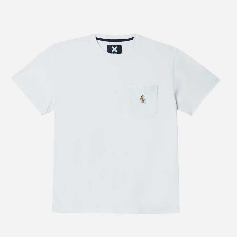 CAMISETA POCKET BANANA BLANCA