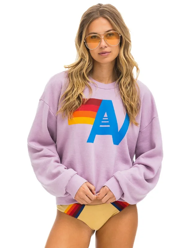 Logo Crew Relaxed Sweatshirt, Mauve