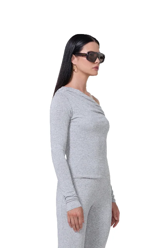 Bria Top - Heather Grey