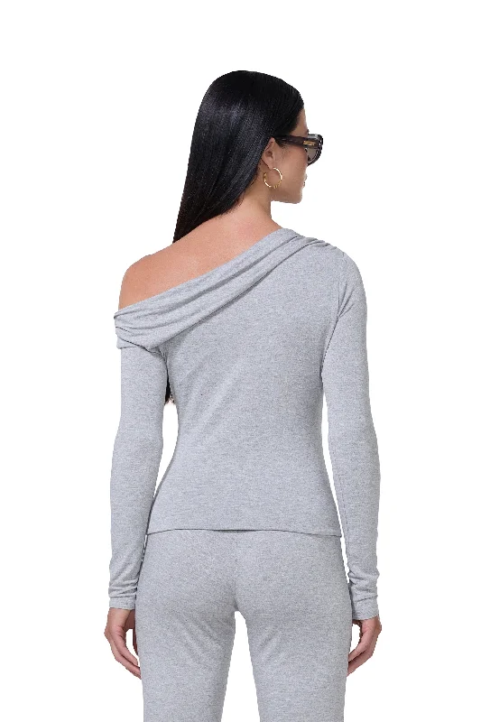 Bria Top - Heather Grey