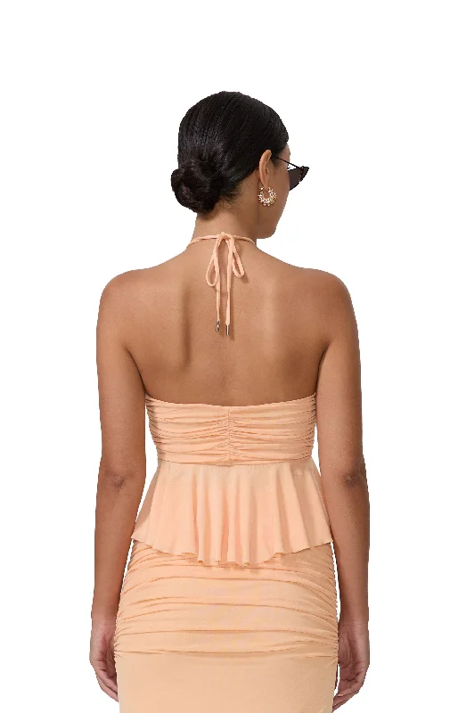 Dover Rosette Top - Peach Fuzz