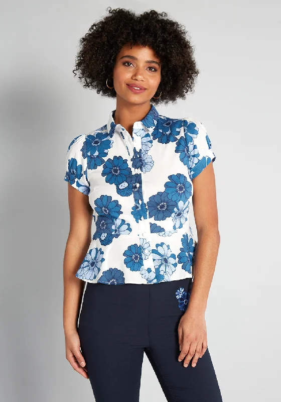 ModCloth x Collectif Beauty of All Things Button-Up Blouse