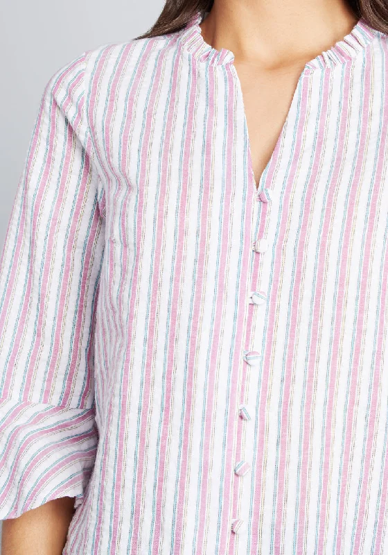 Professional Pizzazz Button-Up Top