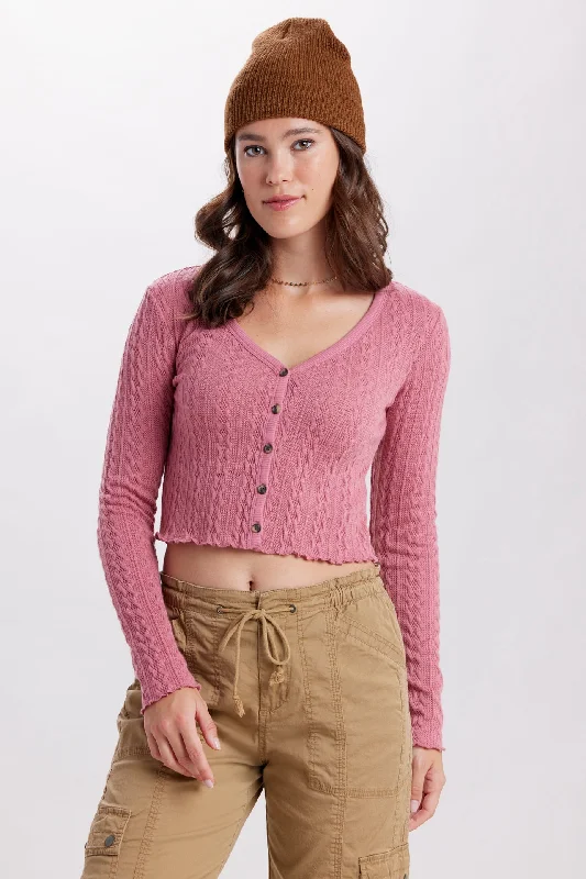 Skagit Cable Knit Long Sleeve Top