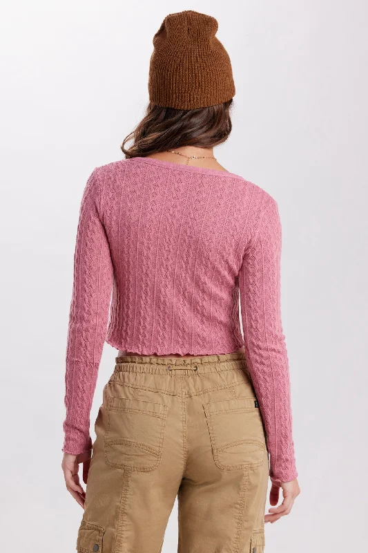 Skagit Cable Knit Long Sleeve Top