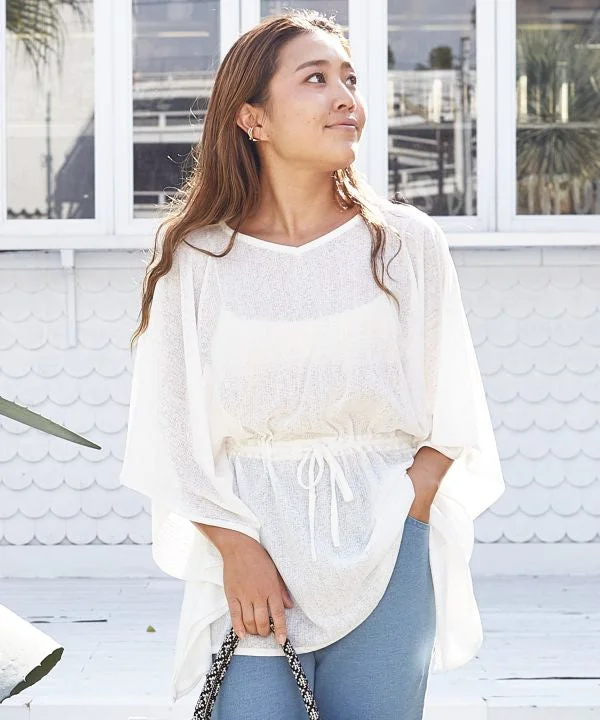 Maomao Sheer Poncho Top