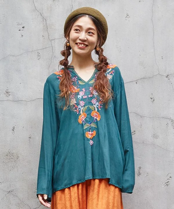 Oriental Embroidery Top