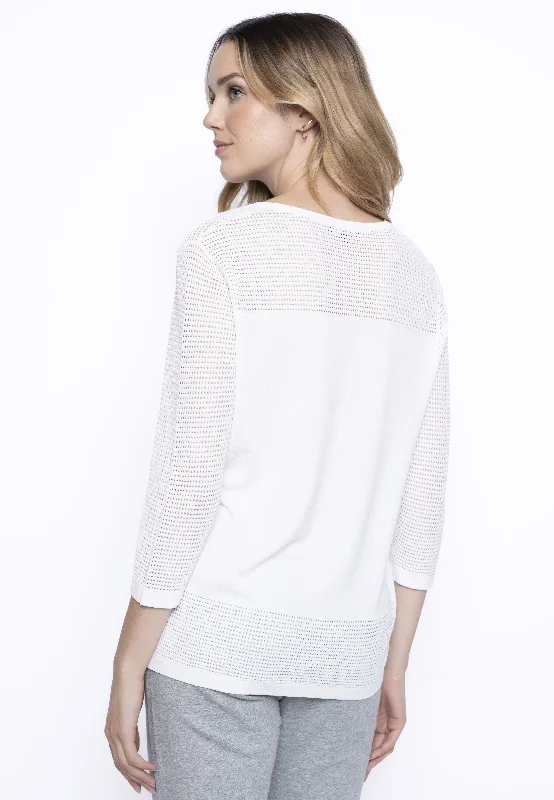 3/4 Sleeve Knitted Top