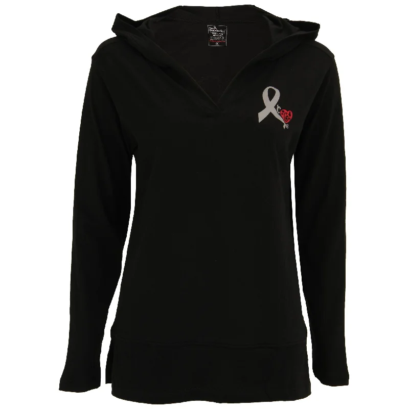 Diabetes Awareness Ribbon Lightweight Hooded Tunic