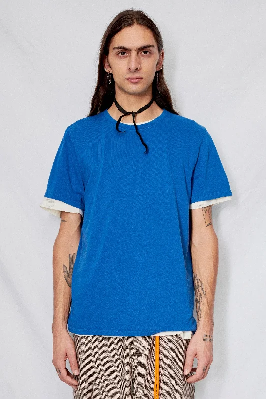 Galaxy Blue Hemp Baja Tee