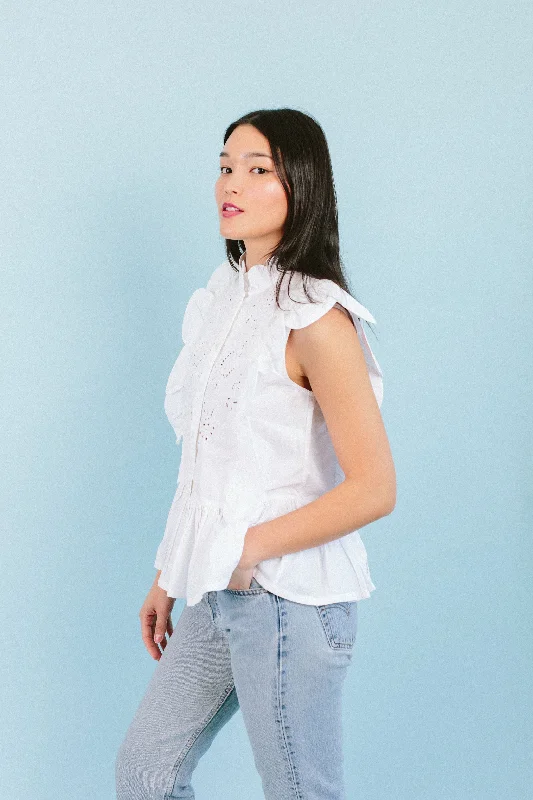 Embroidery Anglaise Top