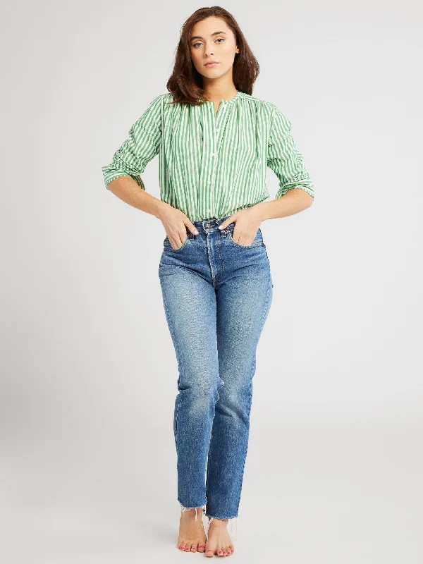 Florian Top in Kelly Stripe