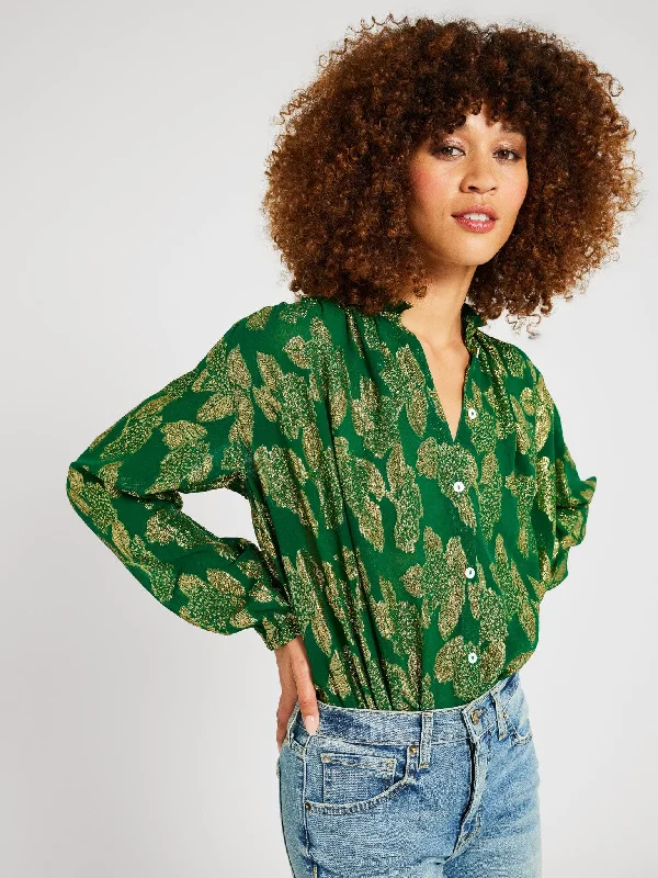 Francesca Top in Malachite Shimmer