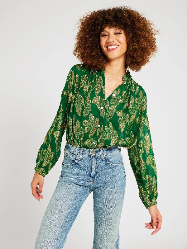 Francesca Top in Malachite Shimmer