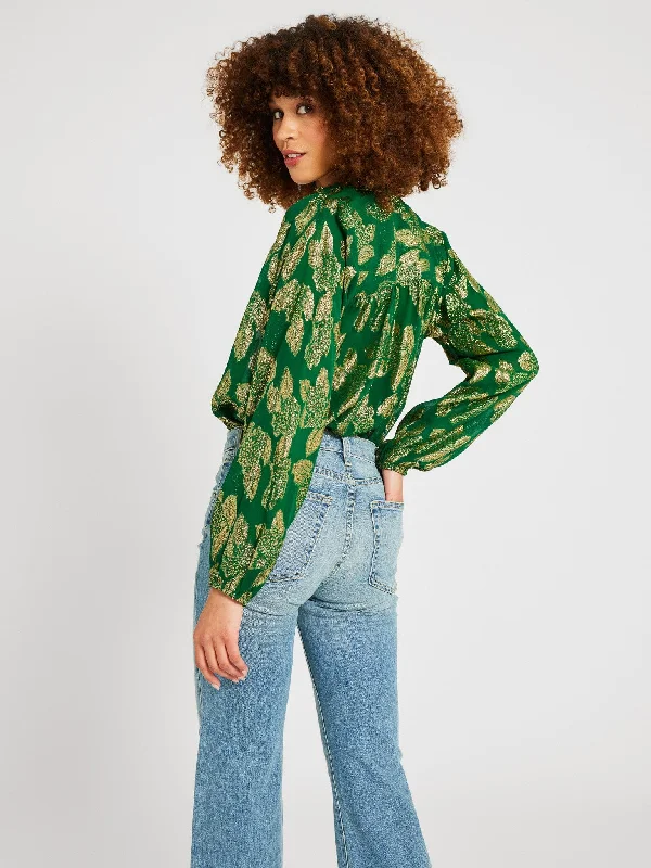 Francesca Top in Malachite Shimmer