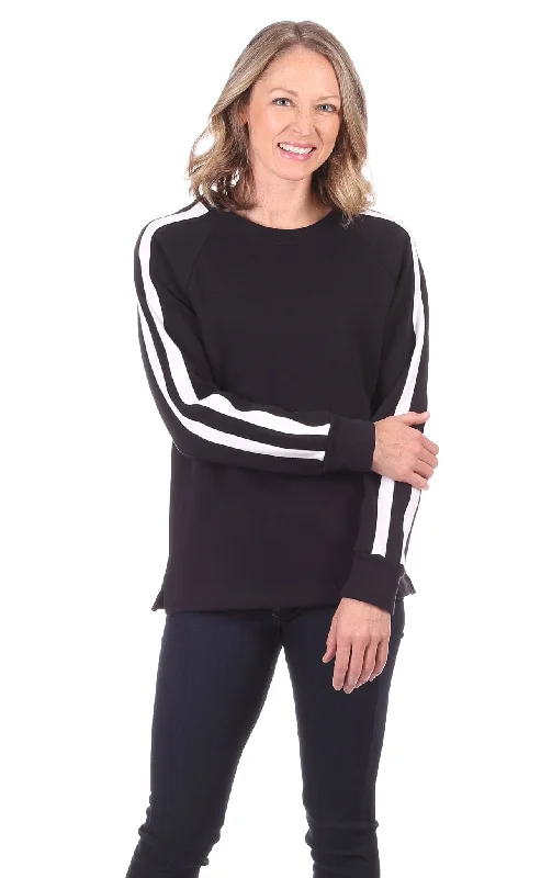 Elsie Pullover in Black with White