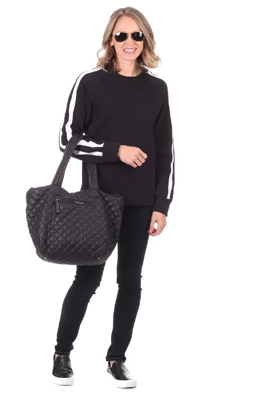 Elsie Pullover in Black with White