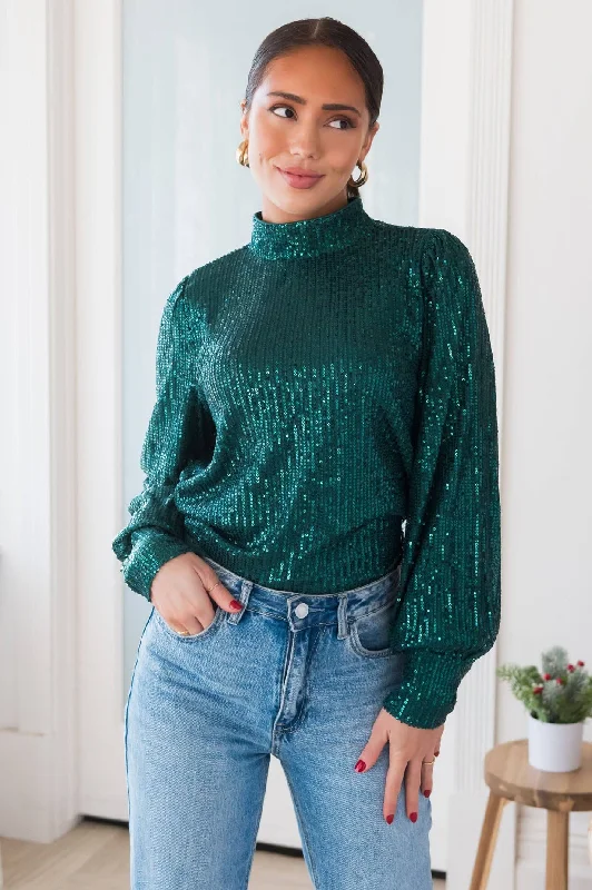 Party Ready Sequin Blouse