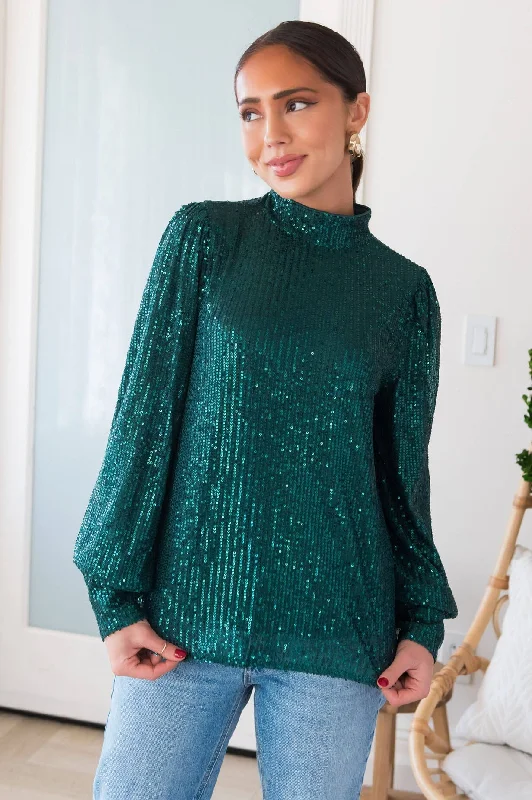 Party Ready Sequin Blouse