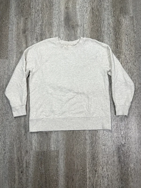 Sweatshirt Crewneck By Style And Company In Beige, Size: Petite  M