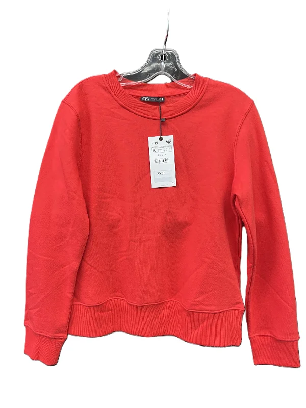 Sweatshirt Crewneck By Zara In Red, Size: 7