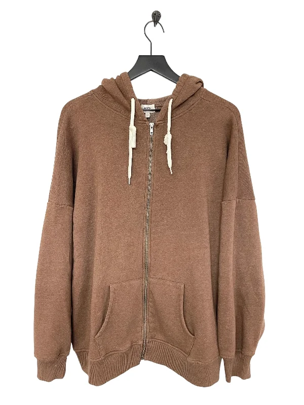 Sweatshirt Hoodie By Bke In Brown, Size: Onesize