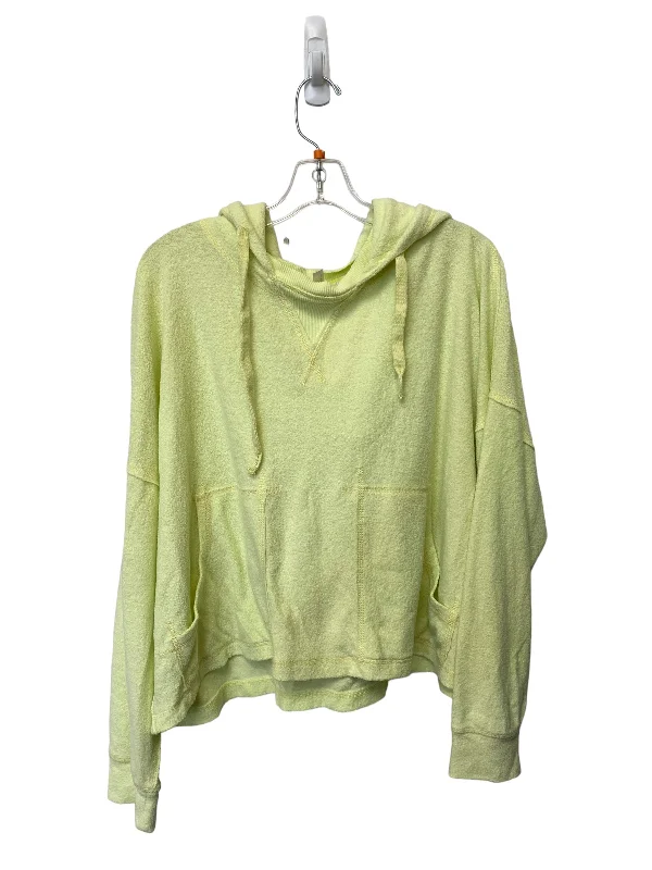 Sweatshirt Hoodie By Free People In Green, Size: S