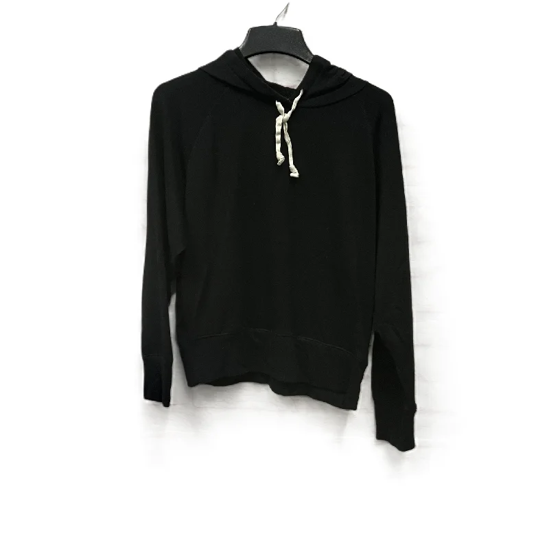 Sweatshirt Hoodie By J. Crew In Black, Size: L