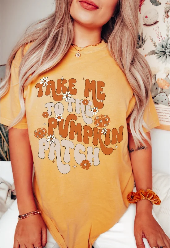 Take me to the Pumpkin Patch bubble letter tee