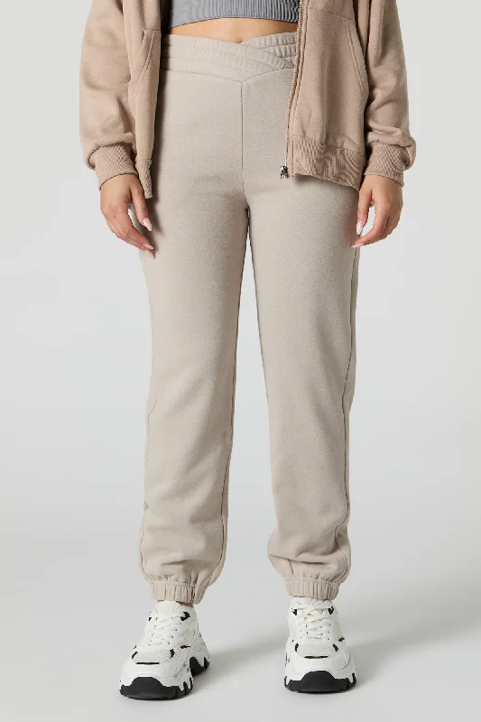 V Waist Fleece Jogger