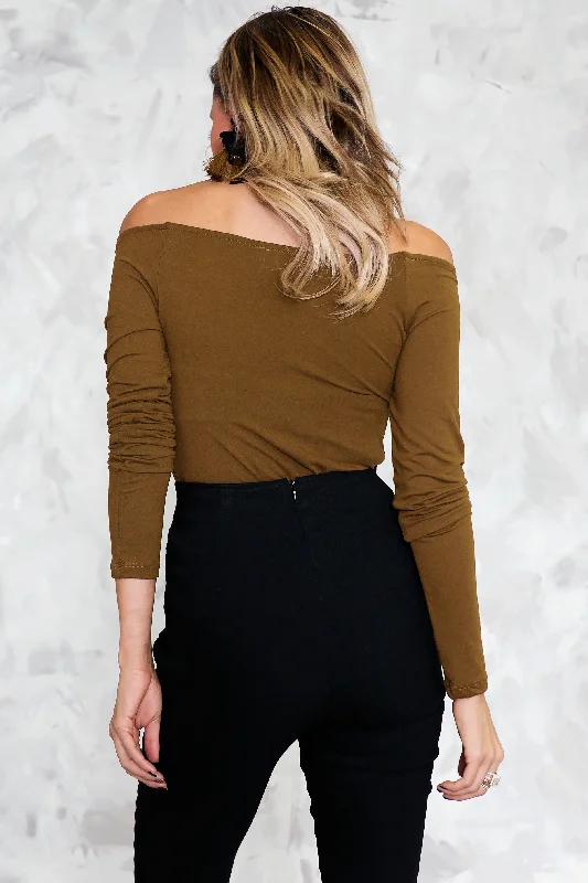 Basic Long Sleeve Tee - Olive