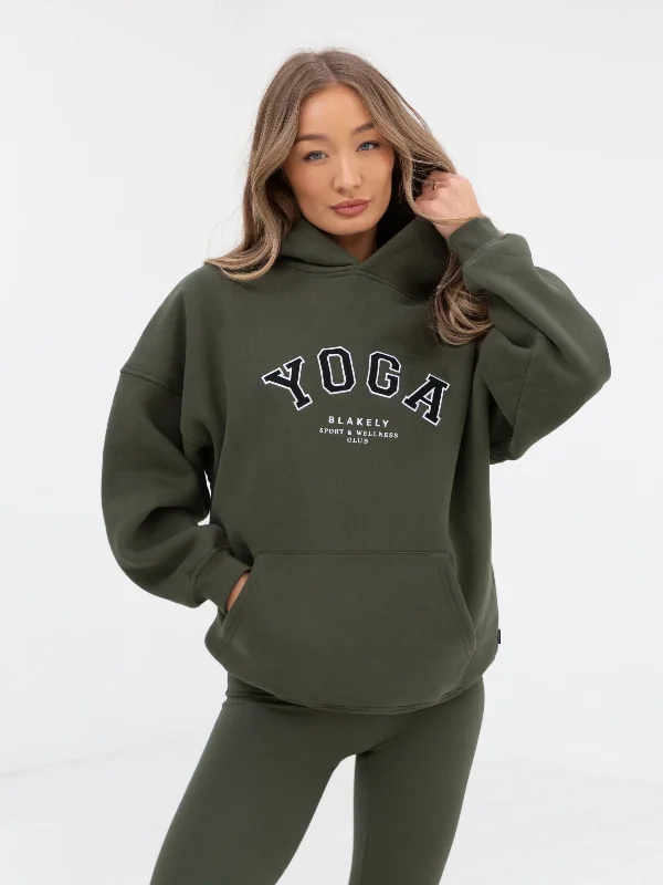 Yoga Oversized Hoodie - Khaki Green