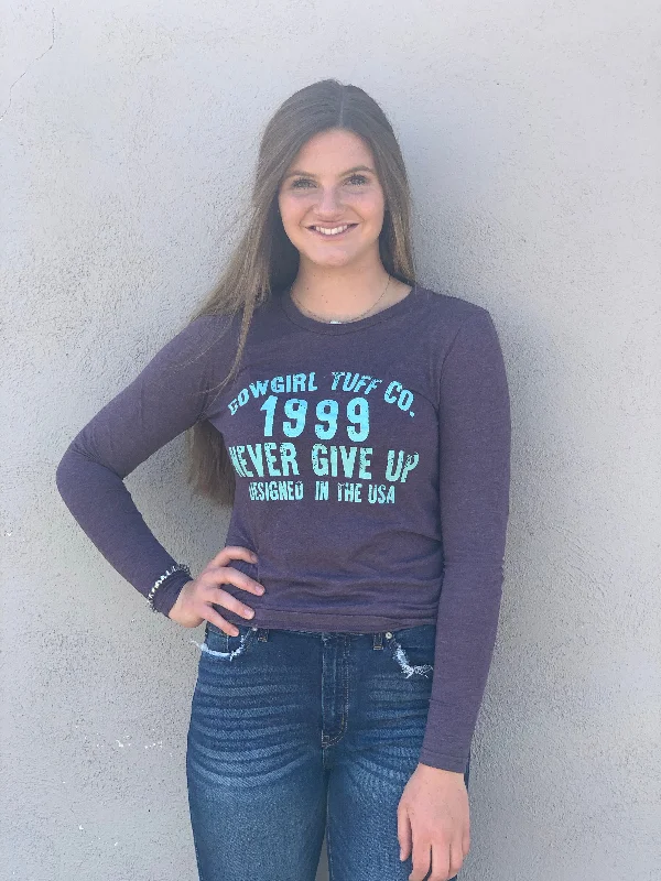 Cowgirl Tuff PURPLE LONG SLEEVE TEE