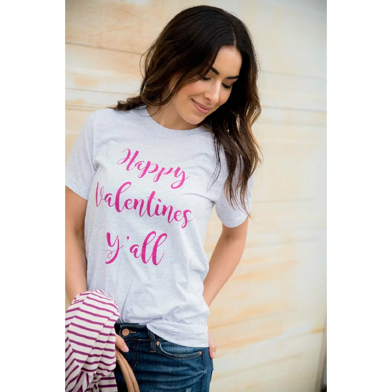 Happy Valentines Y'all Graphic Tee