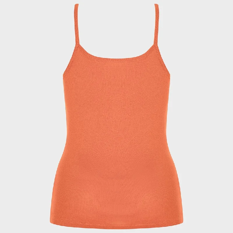 Ladies Essential Spaghetti Vest Coral