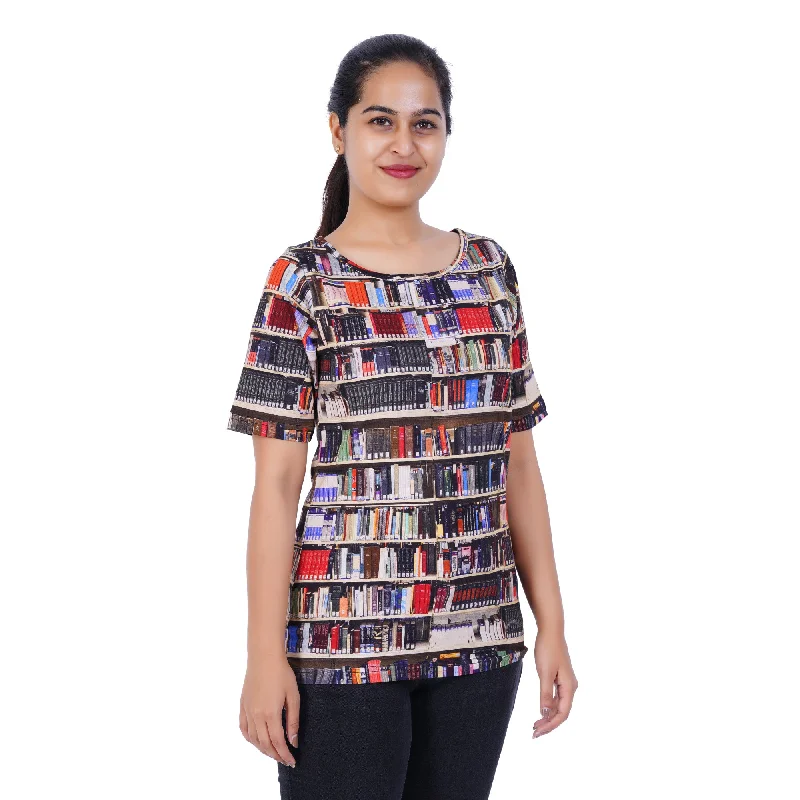 Library Shelves Tunic Top