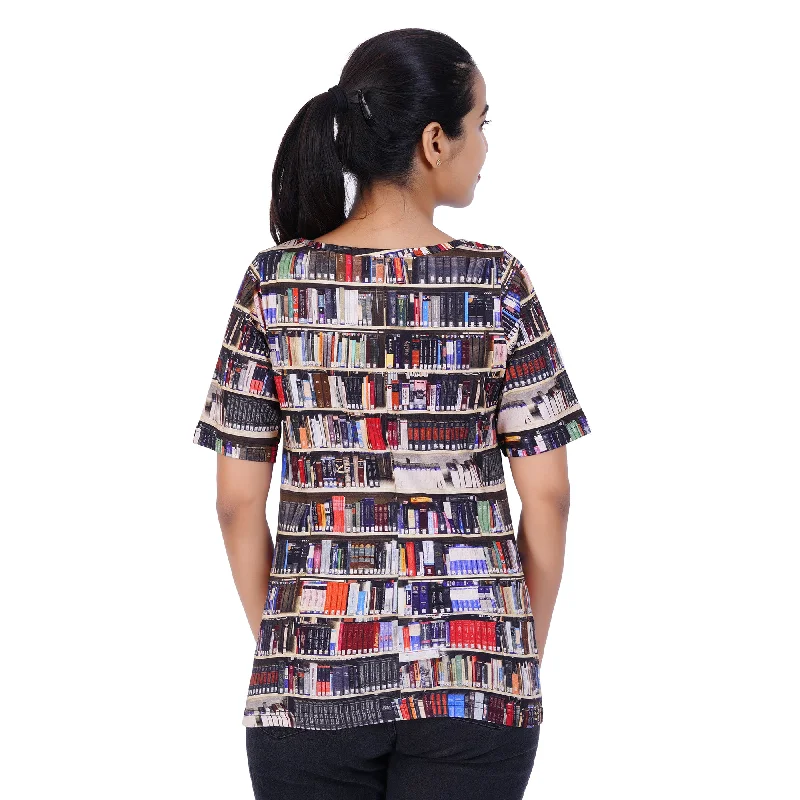 Library Shelves Tunic Top