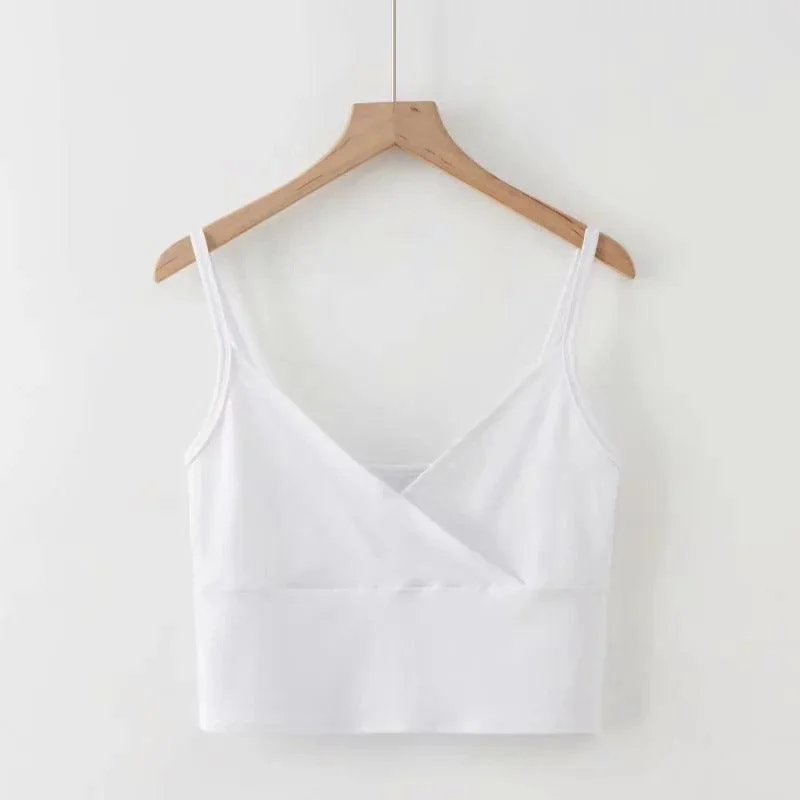 KittenAlarm - Mercedes Spaghetti Strap Cropped Cami Top