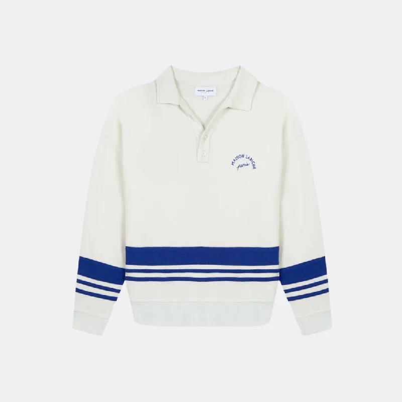 ""Mini Manufacture"" Sabotier Sweatshirt (Ivory Greek Blue)